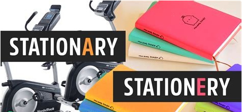 stationary 和 stationery的區別（stationery是可數名詞嗎）
