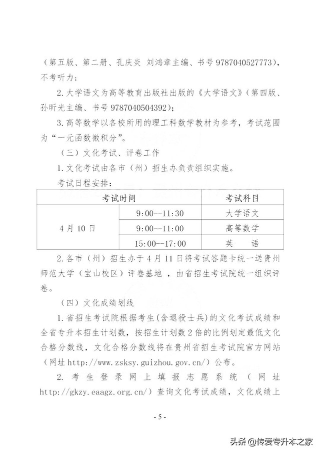2022年贵州专升本考试招生招考流程及报名入口