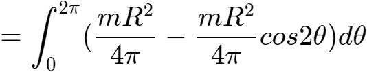 圆环的转动惯量公式怎么写（刚体转动惯量公式推导圆环过程）