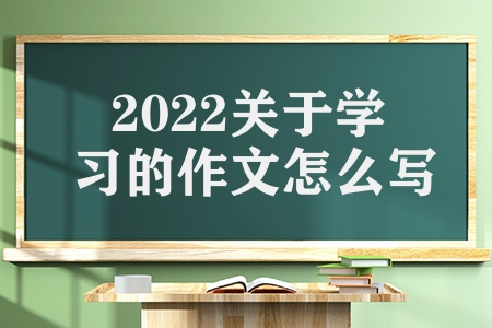 2022关于学习的作文怎么写（热爱学习优秀作文欣赏）