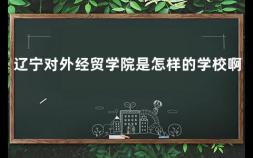 辽宁对外经贸学院是怎样的学校啊 辽宁工业大学为啥发展不起来了