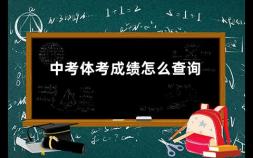 中考体考成绩怎么查询 河南省中招体育考试科目及分数