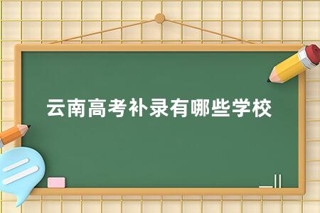 云南<a href=https://www.kadaiw.com/t-2.html target=_blank class=infotextkey>高考</a>补录有哪些学校