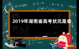 2019年湖南省高考状元是谁 2019湖南高考状元榜
