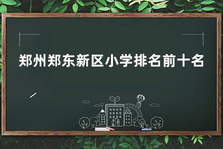 郑州郑东新区小学排名前十名