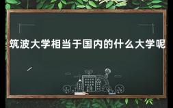 筑波大学相当于国内的什么大学呢 早稻田大学和一桥大学哪个好