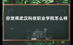 你觉得武汉科技职业学院怎么样 武汉工商学院社会认可度高吗