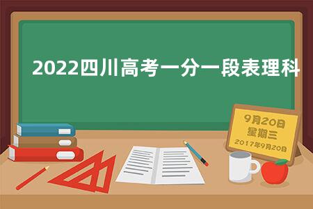 2022四川<a href=https://www.kadaiw.com/t-2.html target=_blank class=infotextkey>高考</a>一分一段表理科